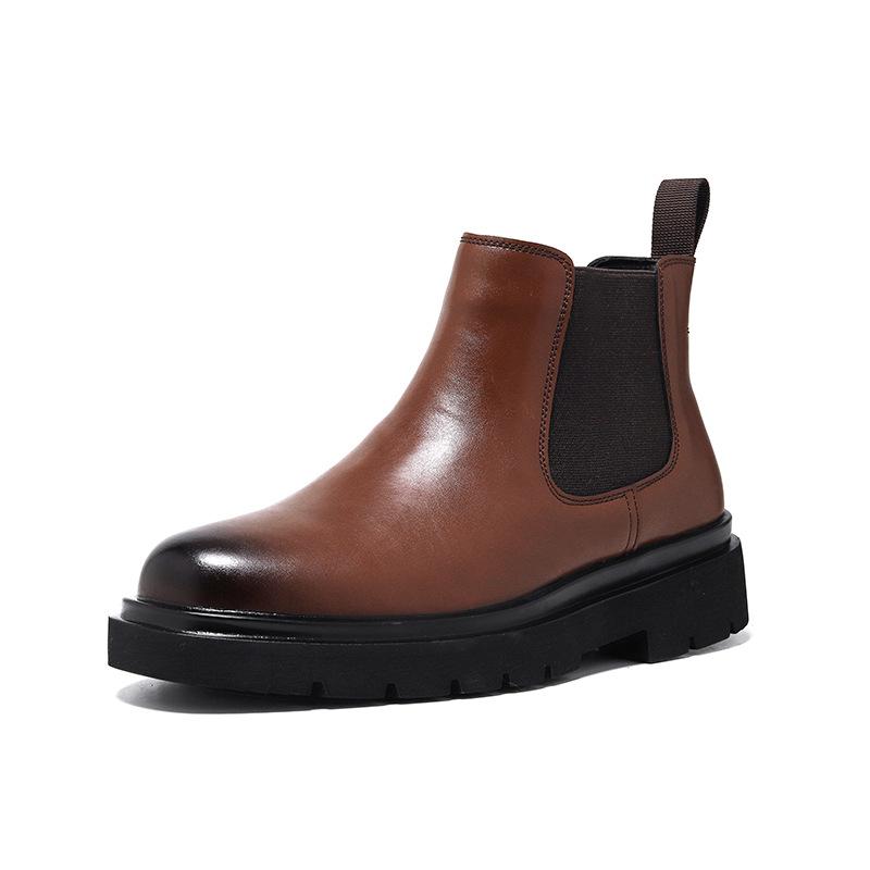 Ankle Boots | faloria man – Leather ankle boots Mustard Mens Ankle Boots