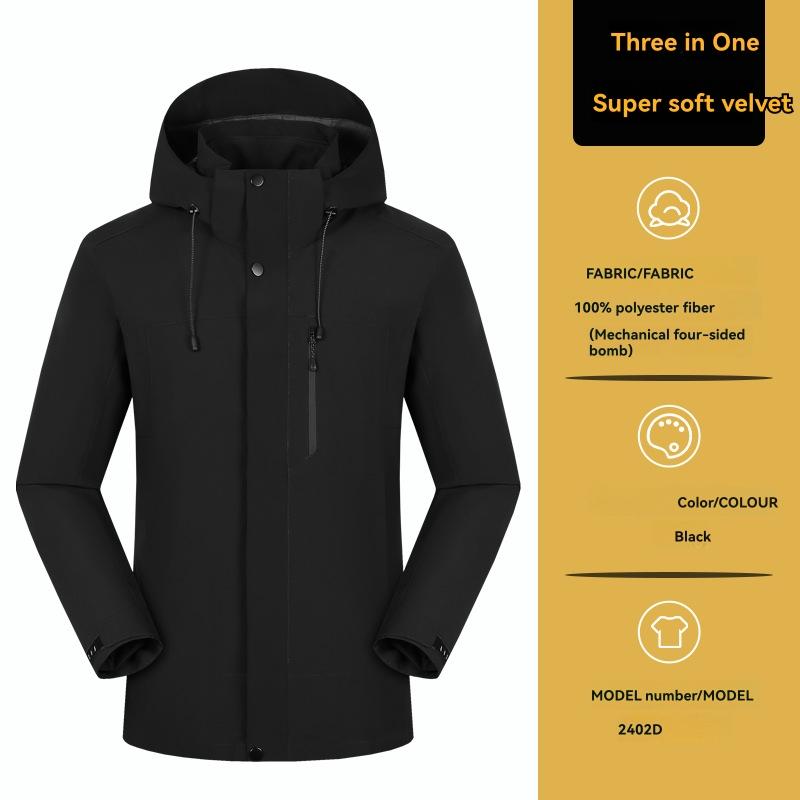 Anoraks | monreale man – Long coat Black Anoraks Anoraks