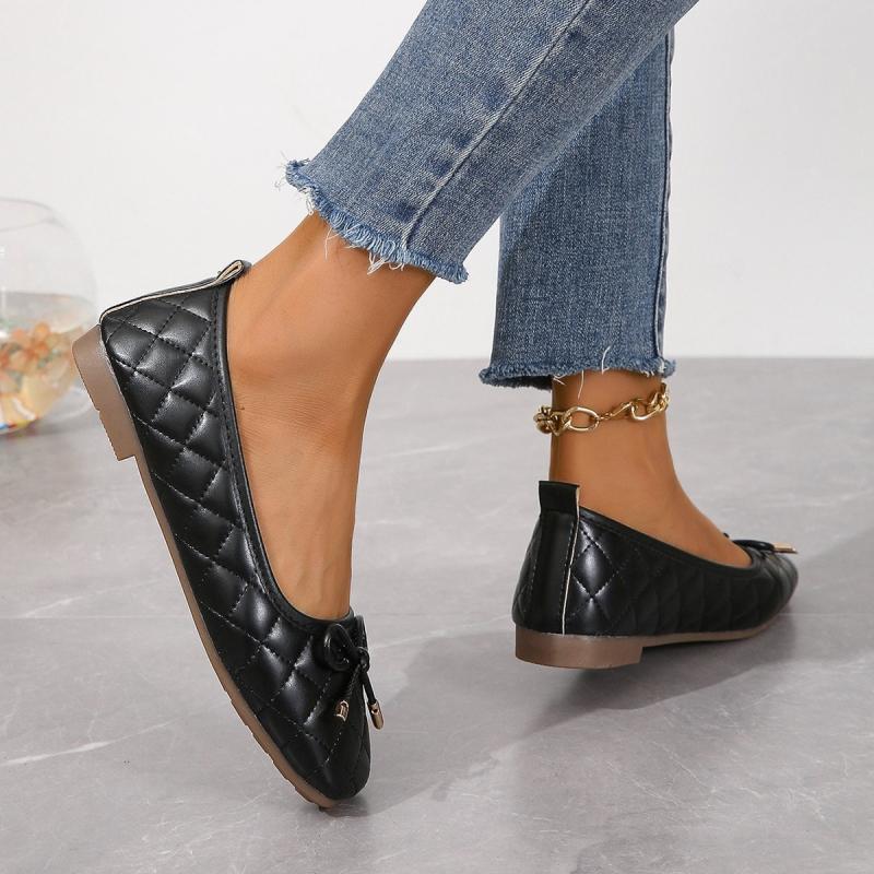 Ballerinas | annytah w woman – Leather ballerina flats Black Ballerinas Ballerinas