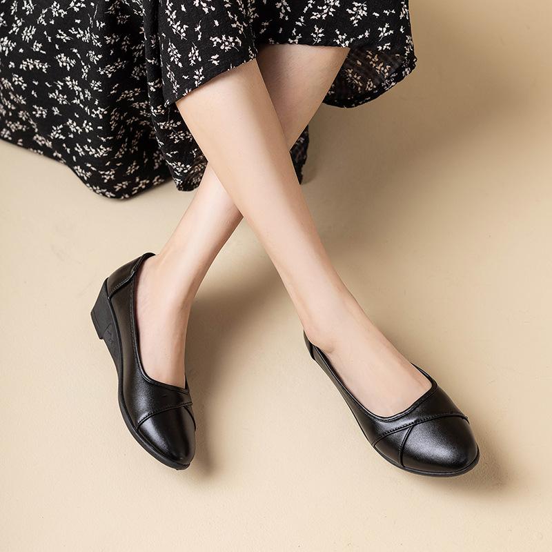 Ballerinas | charlene woman – Leather ballerina flats Black Ballerinas Ballerinas