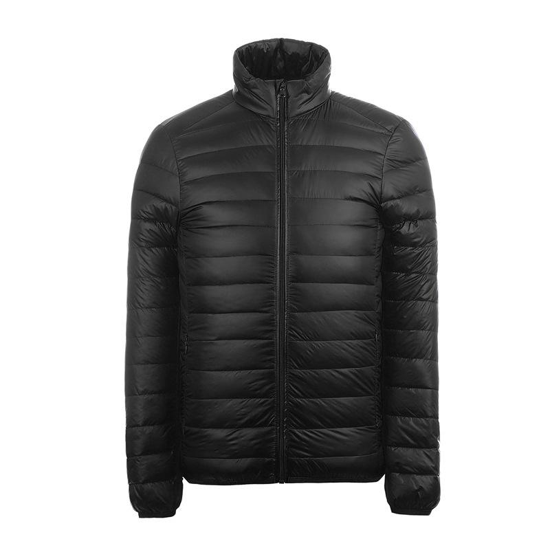 Down Jackets | dereck man – Short down jacket Bijou Blue/Black Clothing Bijou Blue/Black