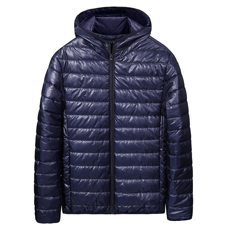 Down Jackets | dereck man – Short down jacket Sky Captain/Black Clothing Down Jackets