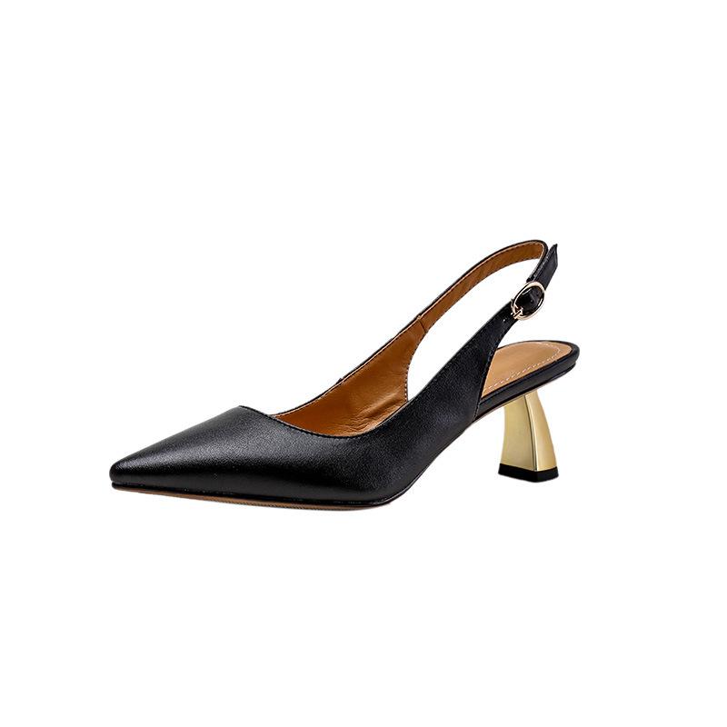 Pumps | giselda woman – Slingbacks with medium-high heels Black Pumps Black